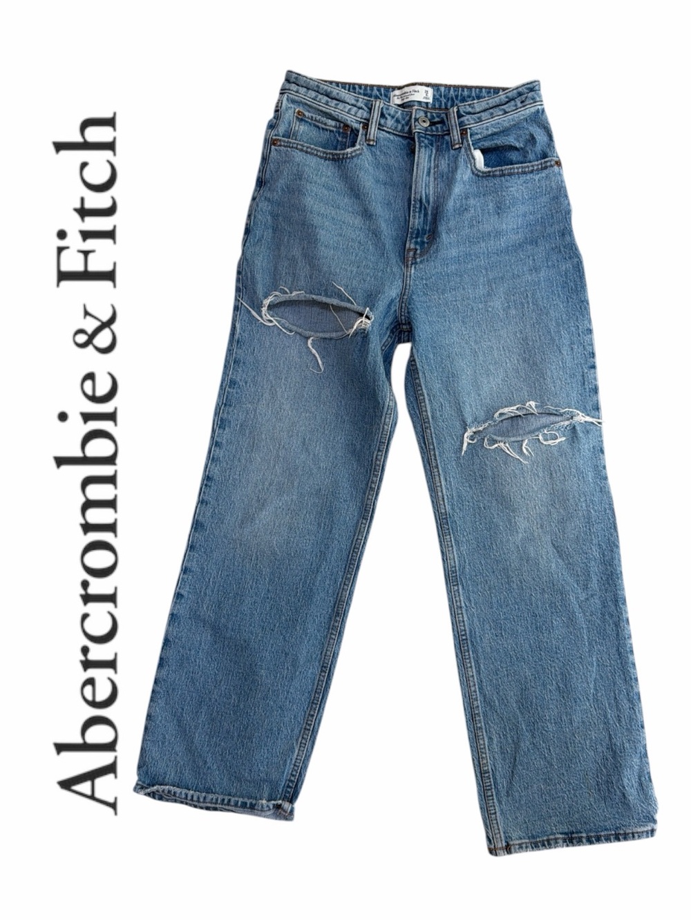 Abercrombie & Fitch Curve Love The 90’s Relaxed High-Rise Jeans - Size 28/6S